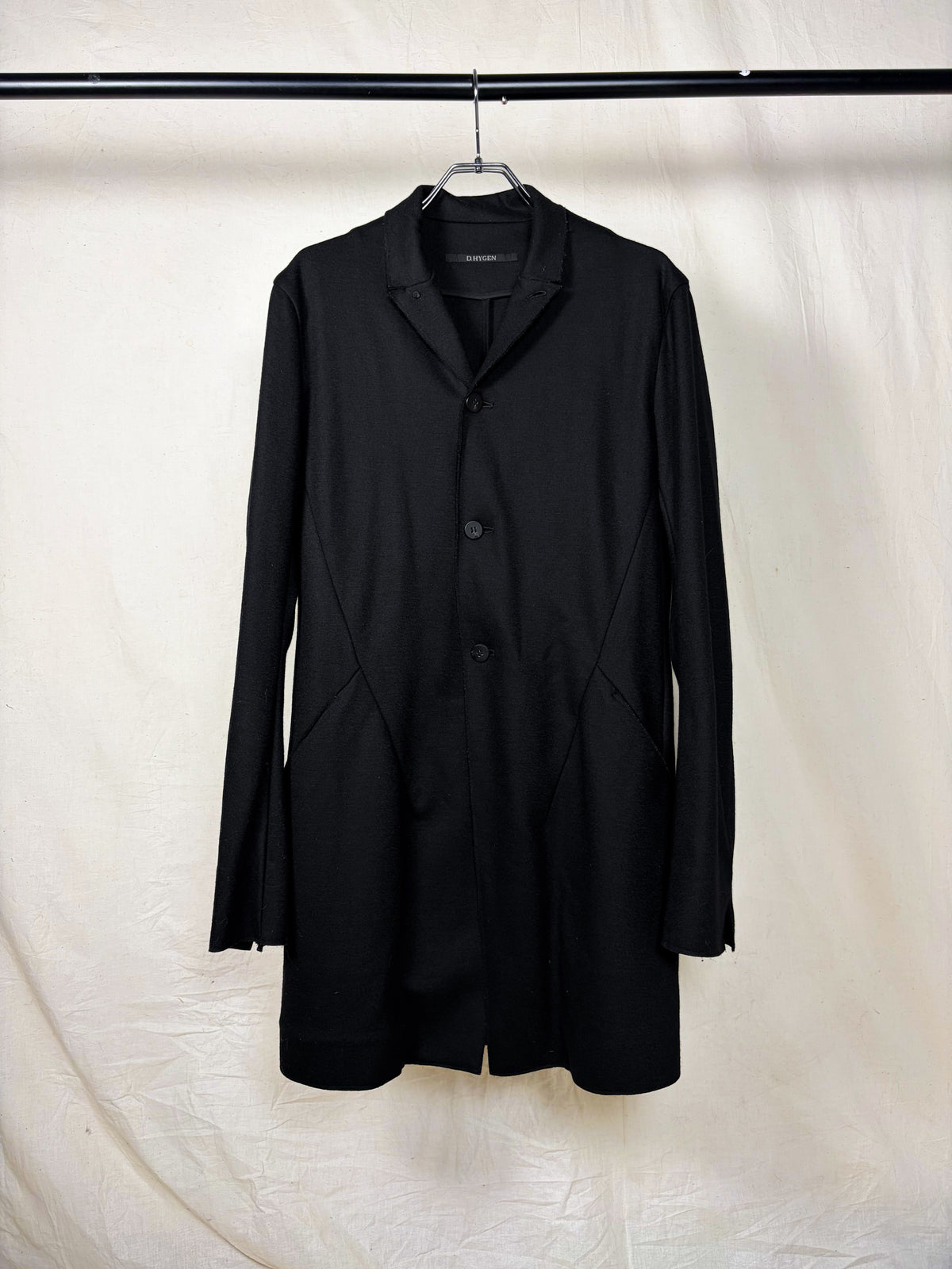 STAND COLLAR WOOL COAT