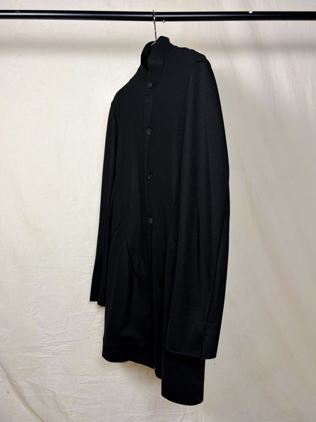 STAND COLLAR WOOL COAT
