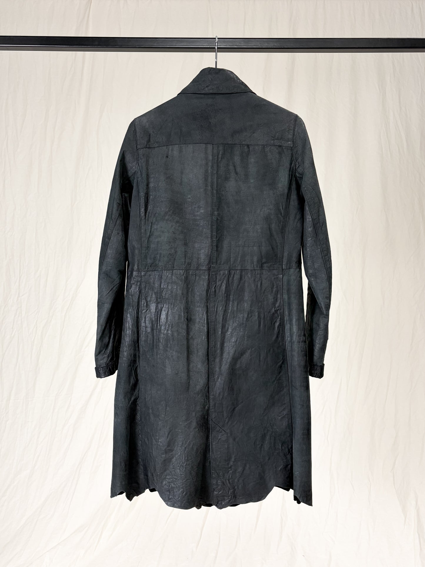 LEATHER TRENCH COAT