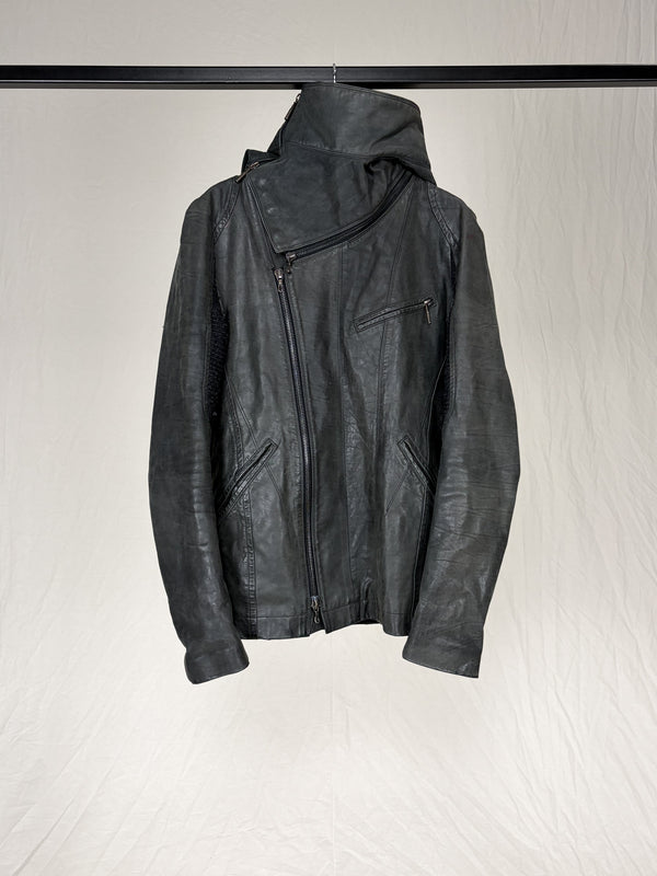 A/W2010 "SCARS" TRANSFORMABLE LEATHER JACKET