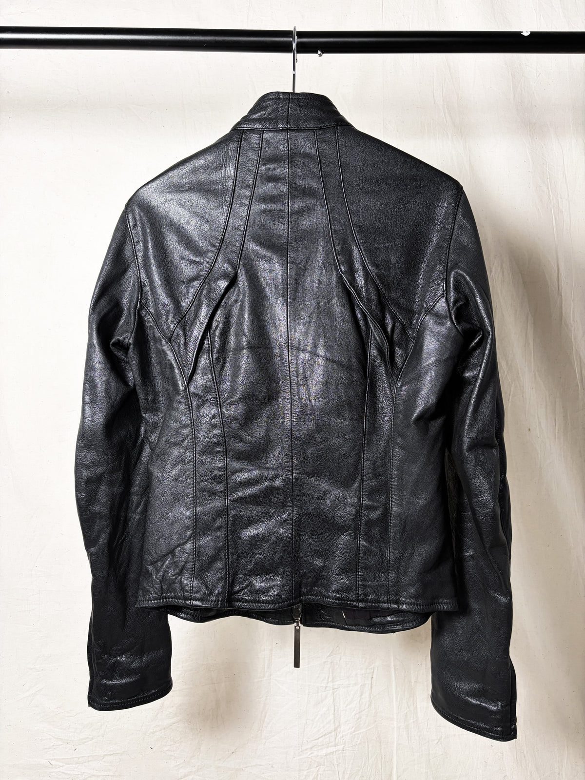 EARLY 2000s GOATSKIN MULTI ZIP RIDER JACKET