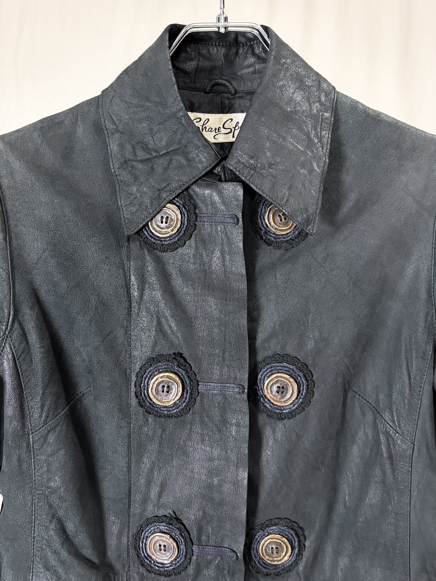 LEATHER TRENCH COAT