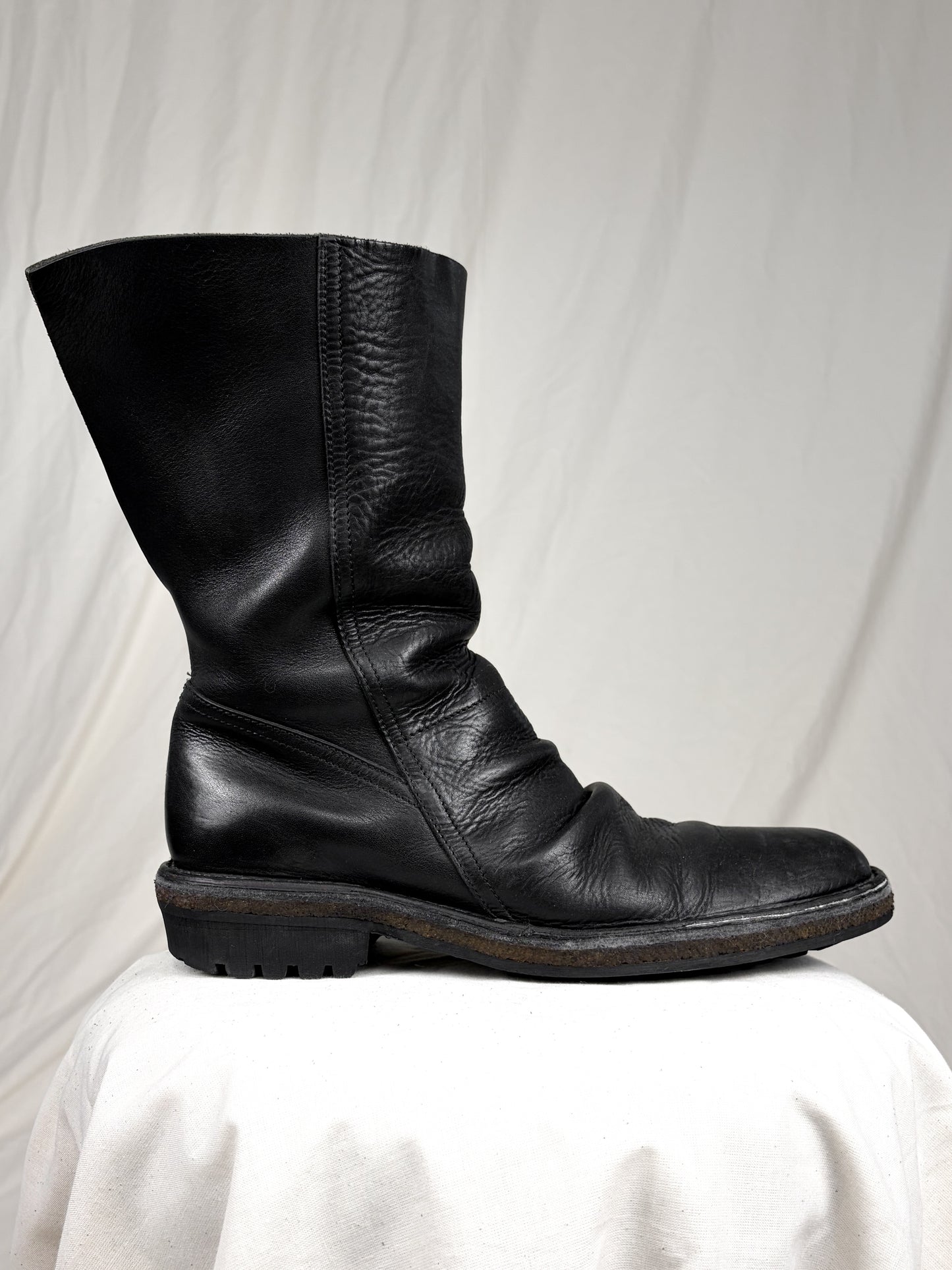 CAMAIEU BACK SLIT ENGINEER BOOTS