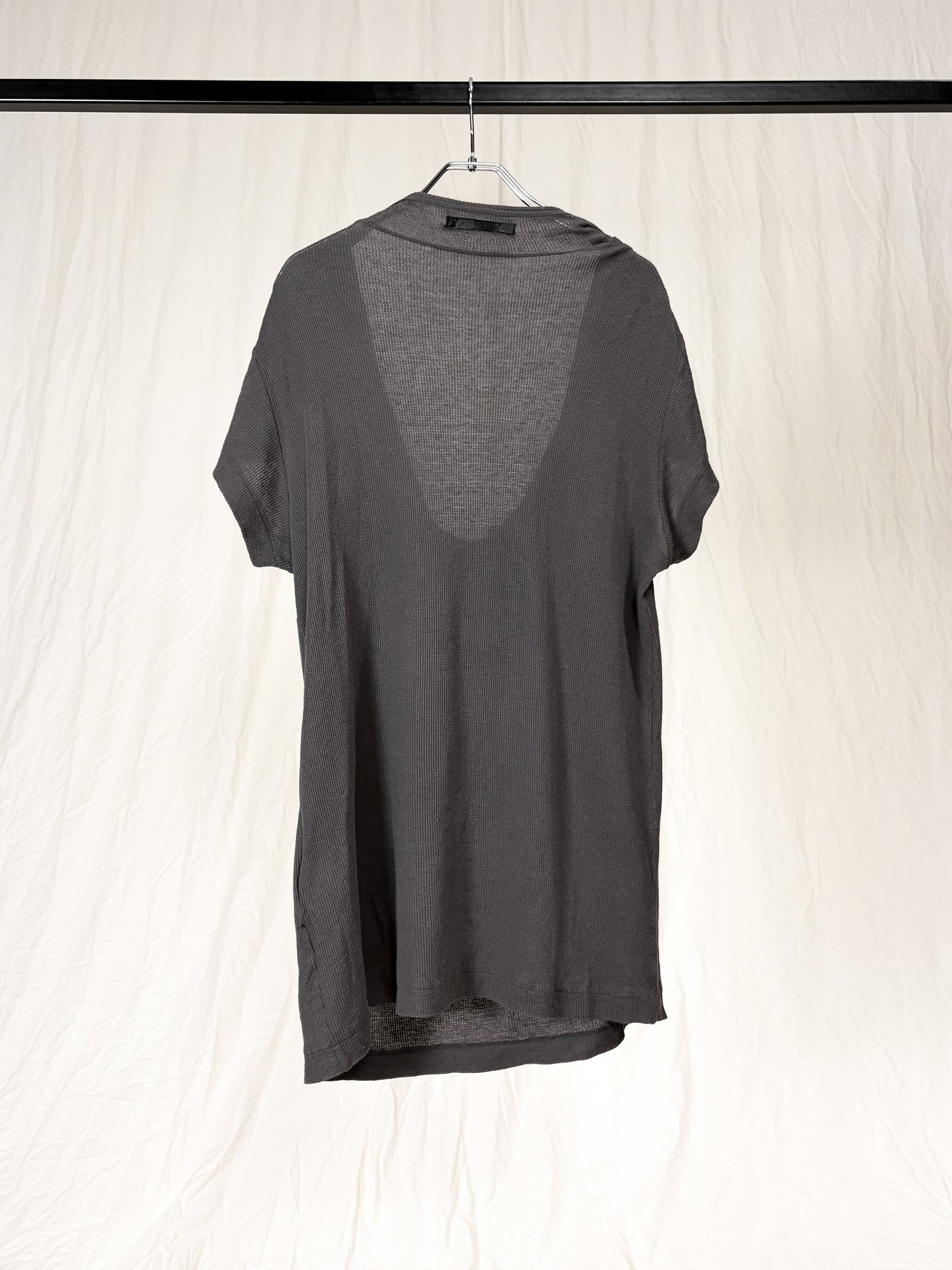 S/S2009 PRESENTATION SAMPLE COWL NECK WAFFLE T-SHIRT