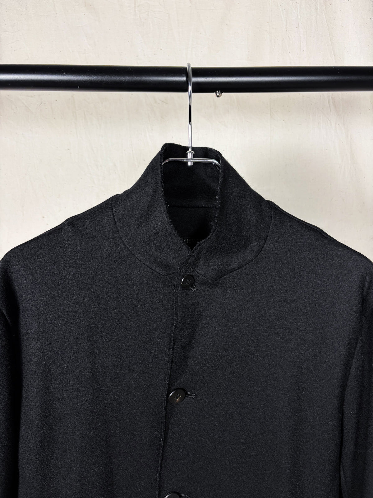STAND COLLAR WOOL COAT