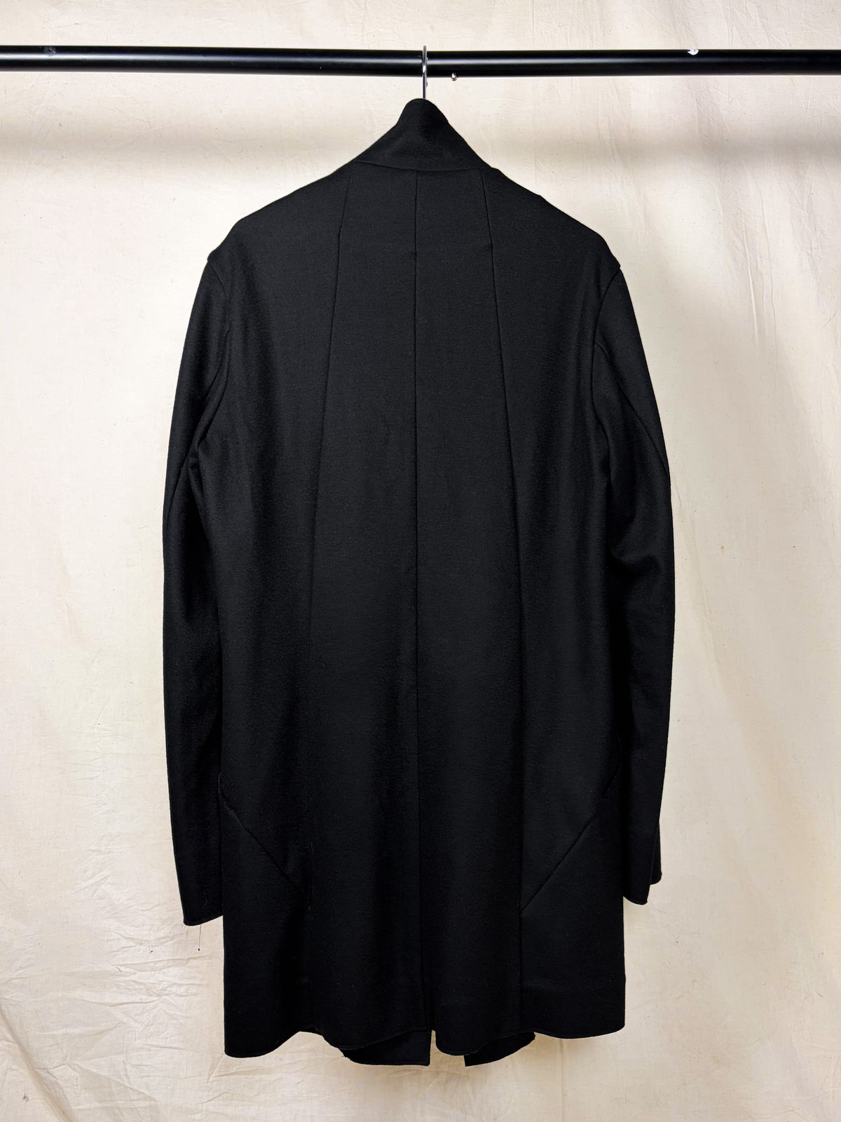STAND COLLAR WOOL COAT