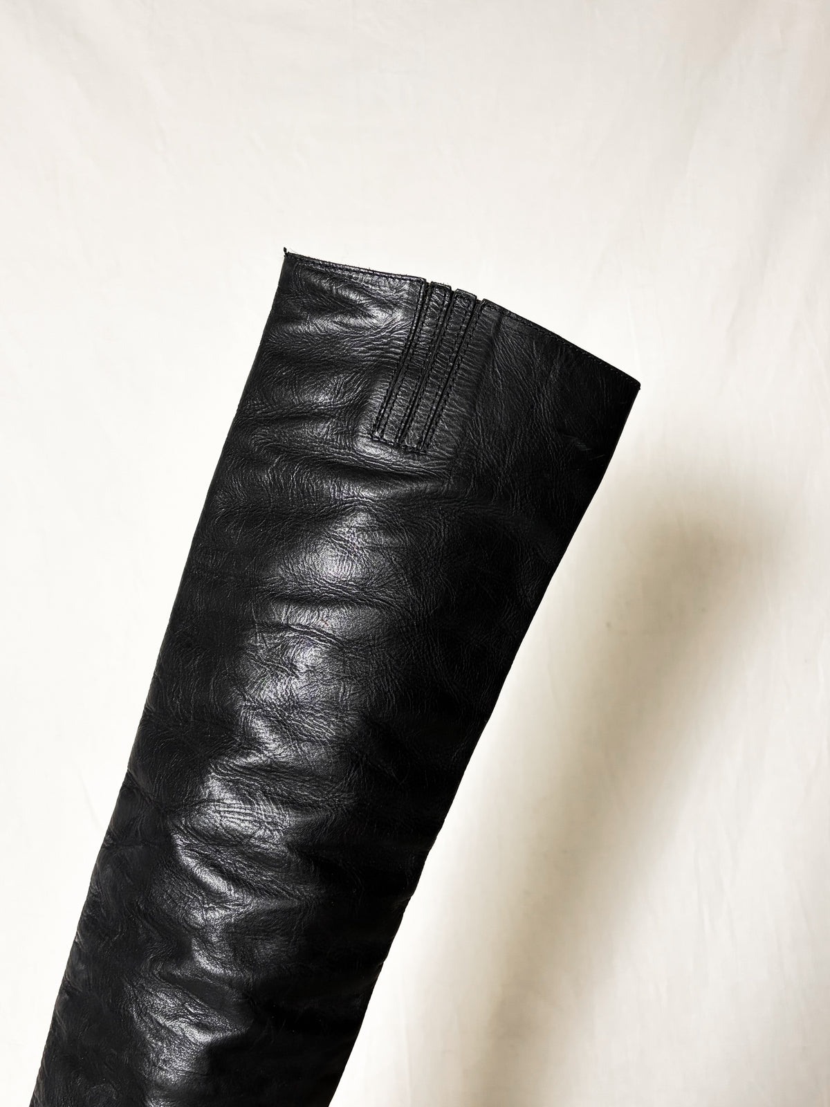 A/W2009 OVER THE KNEE DRAPE LEATHER BOOTS