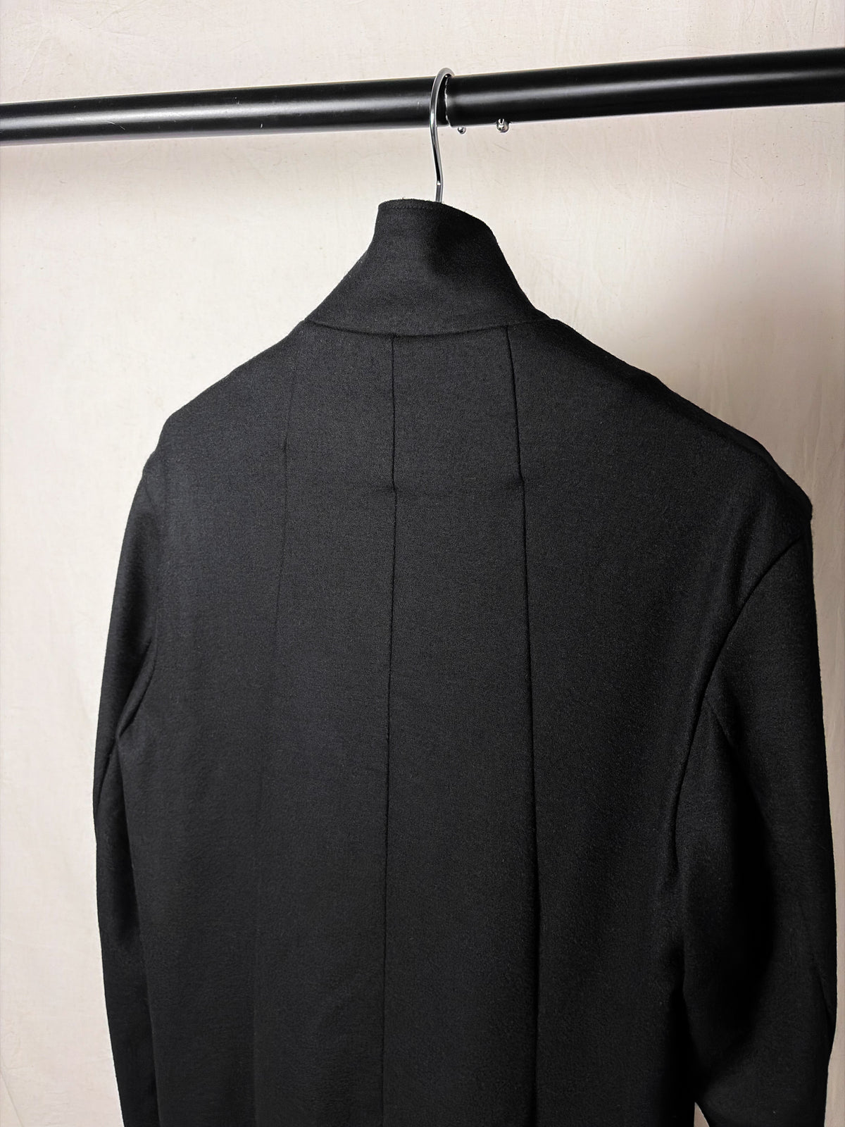 STAND COLLAR WOOL COAT