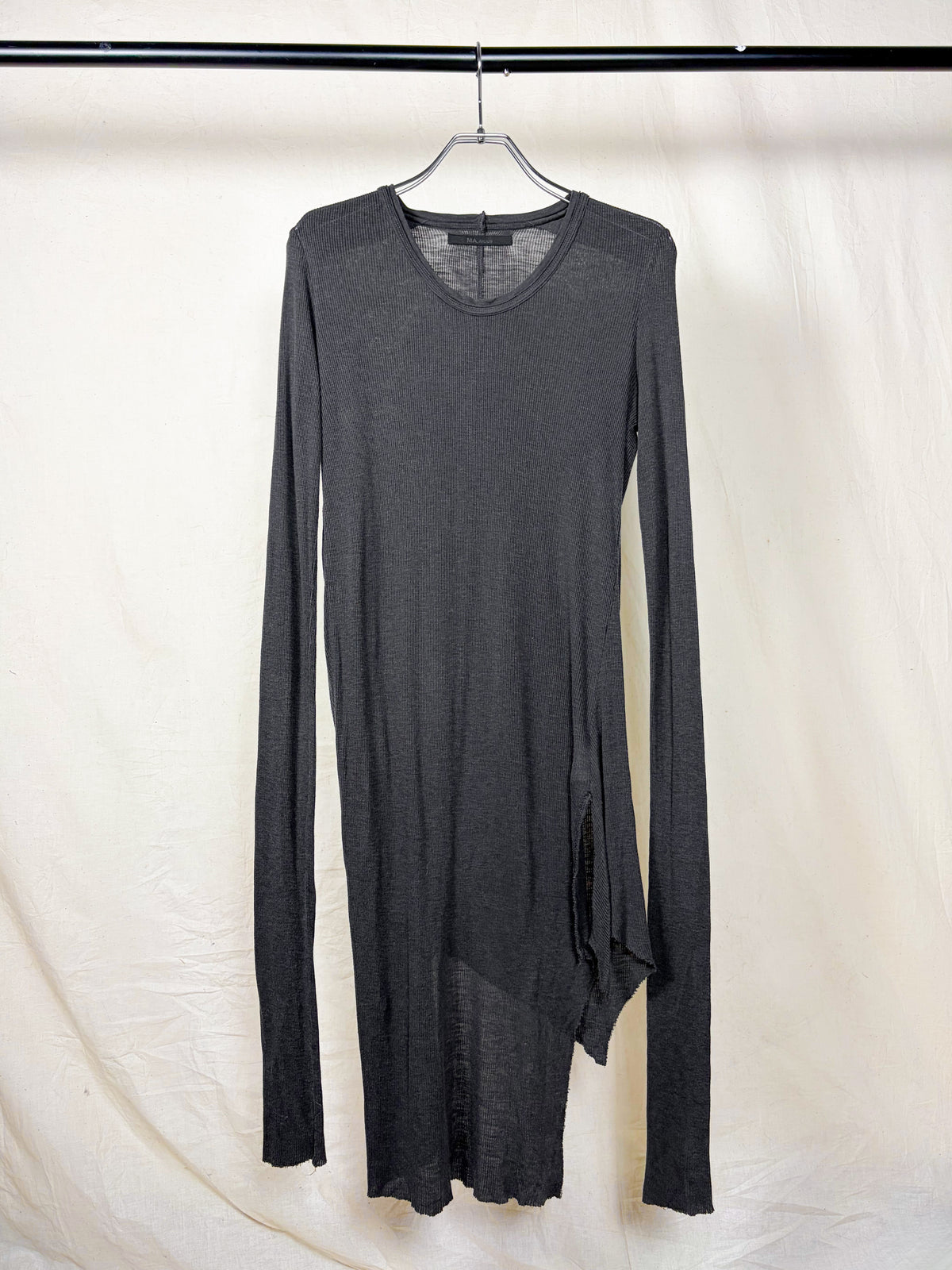 MA_JULIUS A/W2014 ASYMMETRICAL RIBBED TOP