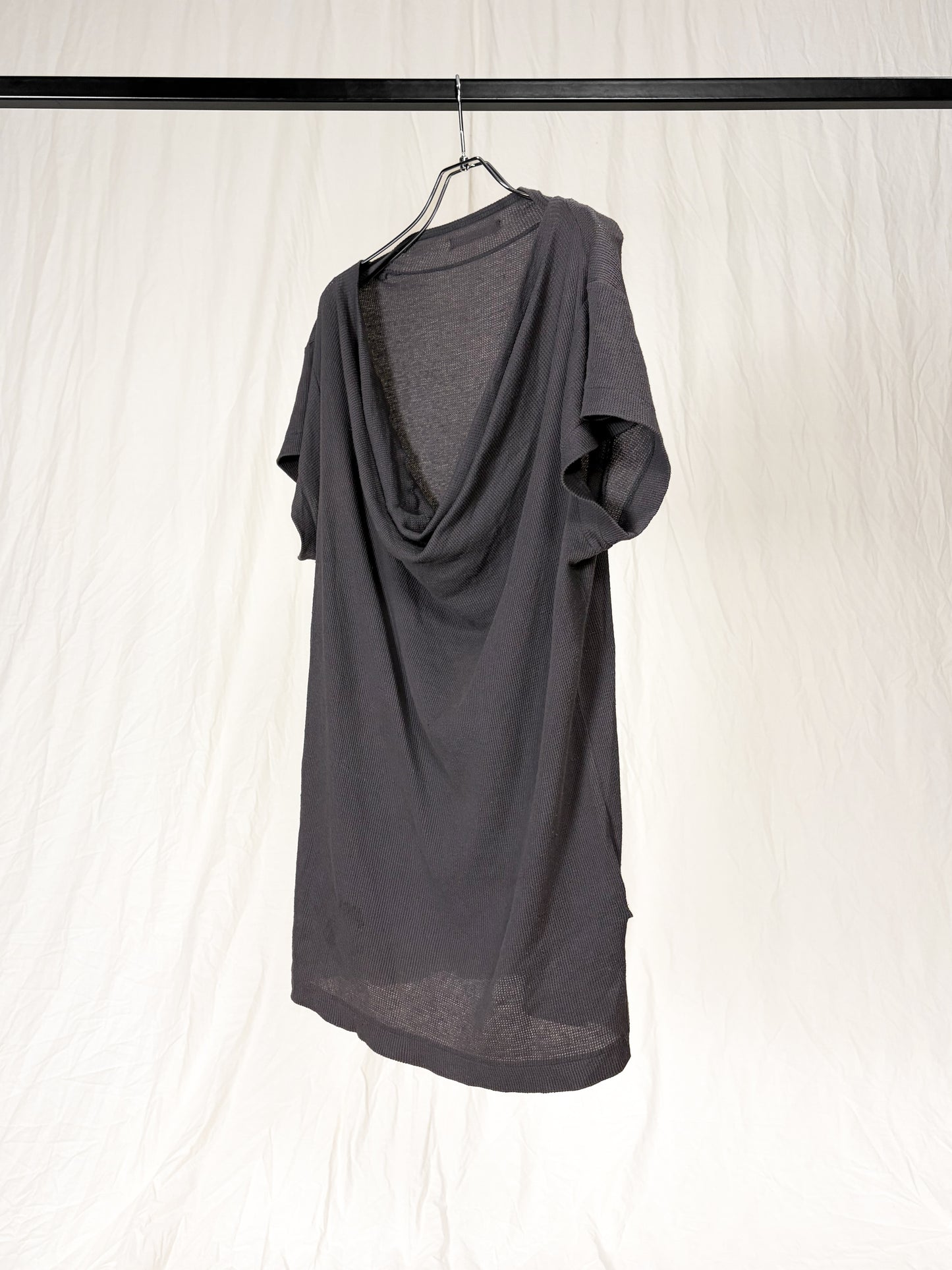 S/S2009 PRESENTATION SAMPLE COWL NECK WAFFLE T-SHIRT