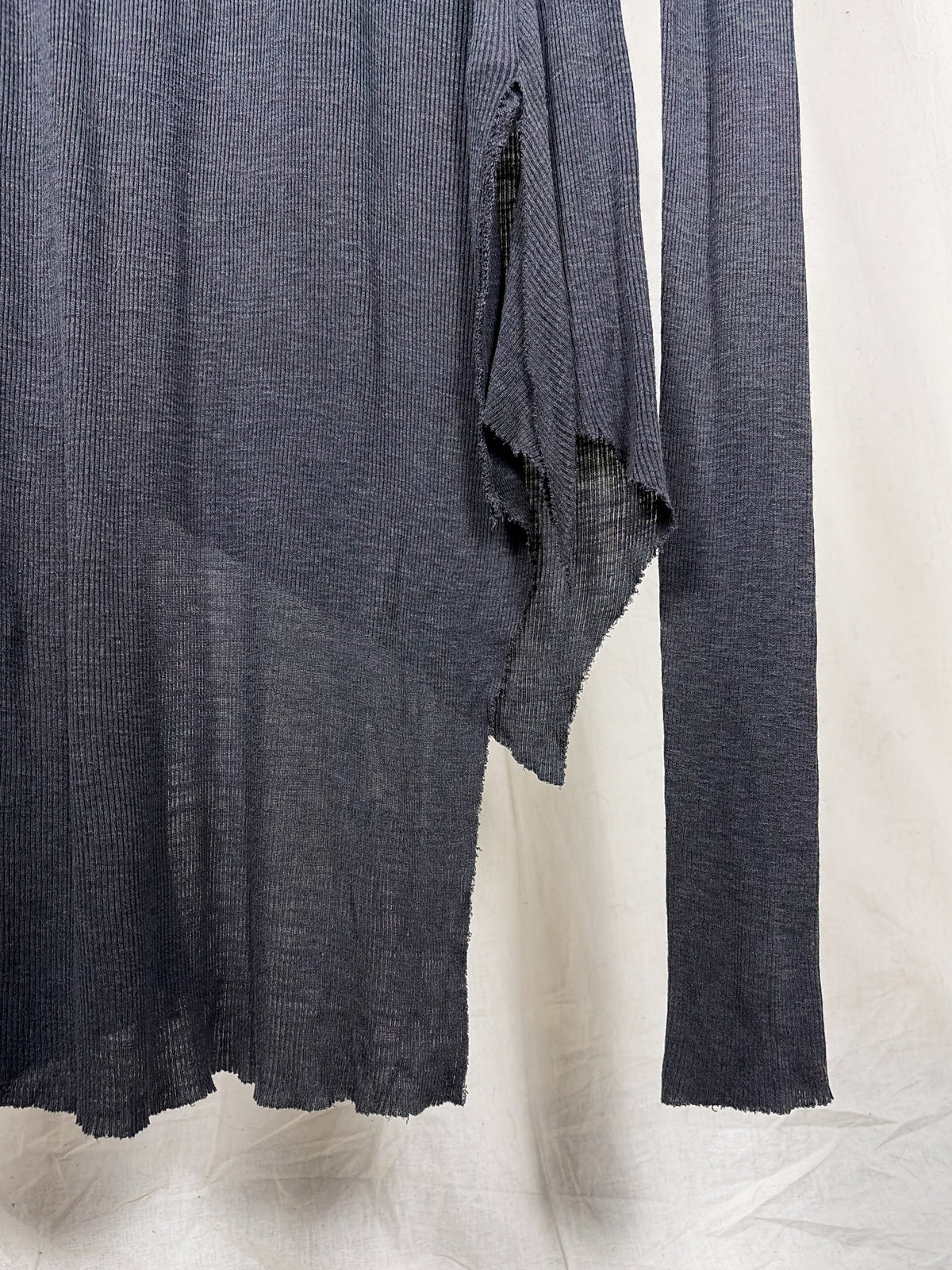 MA_JULIUS A/W2014 ASYMMETRICAL RIBBED TOP