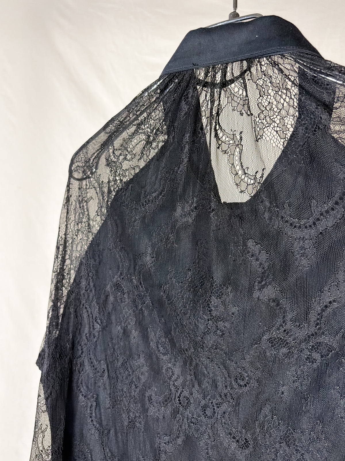 COTTON LACE HYBRID BUTTON-UP SHIRT